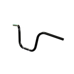 Black Finish 10" inch Ape Hanger motorcycle Handlebars 7/8" inch Diameter front View 250 500 triumph suzuki honda xg xg500 street harley davidson stainless
