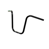 Black Finish 14" inch Ape Hanger motorcycle Handlebars 7/8" inch Diameter front View 250 500 triumph suzuki honda xg xg500 street harley davidson stainless 