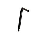 Black Finish 16" inch Ape Hanger motorcycle Handlebars 7/8" inch Diameter side View 250 500 triumph suzuki honda xg xg500 street harley davidson stainless 