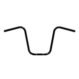Black Finish 16" inch Ape Hanger motorcycle Handlebars 7/8" inch Diameter back View 250 500 triumph suzuki honda xg xg500 street harley davidson stainless 