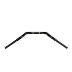 Black Finish 10" ape hanger Handlebars 1 1/4" 1.25 inch Diameter top down View for Harley Davidson barcraft stainless fatboy softail breakout