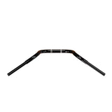 Black Finish 10" ape hanger Handlebars 1 1/4" 1.25 inch Diameter top down View for Harley Davidson barcraft stainless fatboy softail breakout