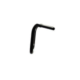 Black Finish 12" ape hanger Handlebars 1 1/4" 1.25 inch Diameter side View for Harley Davidson barcraft stainless fatboy softail breakout