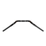 Black Finish 12" ape hanger Handlebars 1 1/4" 1.25 inch Diameter top down View for Harley Davidson barcraft stainless fatboy softail breakout