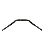 Black Finish 14" ape hanger Handlebars 1 1/4" 1.25 inch Diameter top down View on softail standard FXST for Harley Davidson barcraft stainless fatboy softail breakout