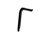 Black Finish 16" ape hanger motorcycle Handlebars 1 1/4" 1.25 inch Diameter side View for Harley Davidson barcraft stainless fatboy softail breakout