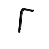 Black Finish 16" ape hanger motorcycle Handlebars 1 1/4" 1.25 inch Diameter side View for Harley Davidson barcraft stainless fatboy softail breakout
