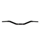 Black Finish beach motorcycle Handlebars 1 1/4" 1.25 inch Diameter front View for Harley Davidson barcraft stainless fatboy softail breakout