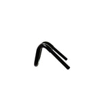 Black Finish buckhorn motorcycle Handlebars 1 1/4" 1.25 inch Diameter side View for Harley Davidson barcraft stainless fatboy softail breakout