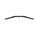 Black Finish Drag bar motorcycle Handlebars 1 1/4" 1.25 inch Diameter top down View for Harley Davidson barcraft stainless fatboy softail breakout