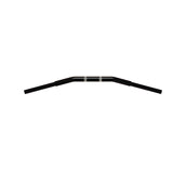 Black Finish Drag bar motorcycle Handlebars 1 1/4" 1.25 inch Diameter top down View for Harley Davidson barcraft stainless fatboy softail breakout