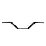 Black Finish western motorcycle Handlebars 1 1/4" 1.25 inch Diameter front View for Harley Davidson barcraft stainless fatboy softail breakout