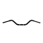 Black Finish western motorcycle Handlebars 1 1/4" 1.25 inch Diameter rear back View for Harley Davidson barcraft stainless fatboy softail breakout