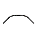 Black Finish western motorcycle Handlebars 1 1/4" 1.25 inch Diameter top down View for Harley Davidson barcraft stainless fatboy softail breakout