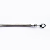 Braided clutch cable stainless silver chrome harley davidson sportster XL 1200 883 hugger iron 48 72 nightster XLH custom roadtster sport hoop end nipple