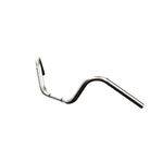 Mirror Finish Buckhorn Handlebars 1" Diameter Front side View of FXD super glide for Harley Davidson barcraft stainless softail dyna sportster