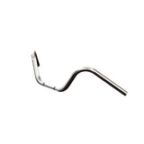 Mirror Finish Buckhorn Handlebars 1" Diameter Front side View of FXD super glide for Harley Davidson barcraft stainless softail dyna sportster