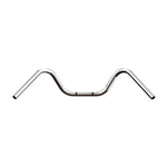 Mirror Finish Buckhorn Handlebars 1" Diameter back rear View of FXD super glide for Harley Davidson barcraft stainless softail dyna sportster