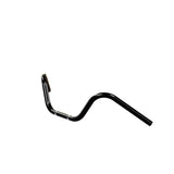 Black Finish buckhorn bar motorcycle Handlebars 7/8" inch Diameter front View 250 500 triumph suzuki honda xg xg500 street harley davidson stainless 