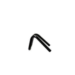 Black Finish buckhorn bar motorcycle Handlebars 7/8" inch Diameter side View 250 500 triumph suzuki honda xg xg500 street harley davidson stainless 