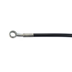 ABS upper front brake line harley davidson braided black smoke carbon dyna street bob FXD super glide low rider wide glide