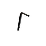 Black Old School Ape Hanger Handlebars 7/8" Diameter side view 250 500 triumph suzuki honda xg xg500 street harley davidson