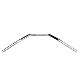Mirror Finish Old School Ape Hanger Handlebars 1" Diameter wide mount top down view harley davidson softail springer crossbones indian victory