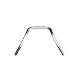 Mirror Finish six bend motorcycle Handlebars 7/8" inch Diameter top down View 250 500 triumph suzuki honda xg xg500 street harley davidson stainless 