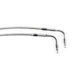 Harley Davidson Throttle Cable silver stainless braided chrome sportster 883 1200 custom hugger roadster super low nightster 48 72