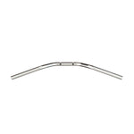 Mirror Finish moto motorcycle Handlebars 7/8" inch Diameter top down View 250 500 triumph suzuki honda xg xg500 street harley davidson stainless 