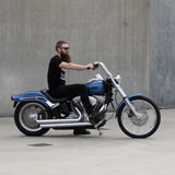 1-1/4" 12" Fat Ape Hanger Handlebars on Harley Davidson Softail Standard 2006 Chrome BarCraft Rider Position Height