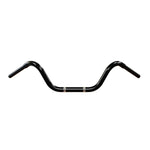 1-1/4” Buckhorn Bars Black Motorcycle Fat Handlebars for Softail Springer, Indian Springfield, Chief,  M109R front