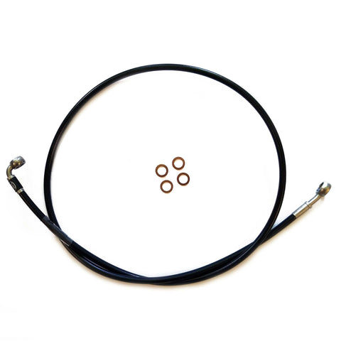 Extended Brake Line without non-ABS Harley Davidson Sportster Street 500 XG500 Iron 883 to Suit Ape Hangers 14" 16"