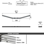 drag bars 1" black dimensions motorcycle handlebars harley davidson