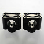 1-1/4" 32mm BarCraft Knuckle Riser Handlebar Clamps fits Harley Davidson Motorcycles with Fat Bars. Billet Aluminum with 4 bolts black 4
